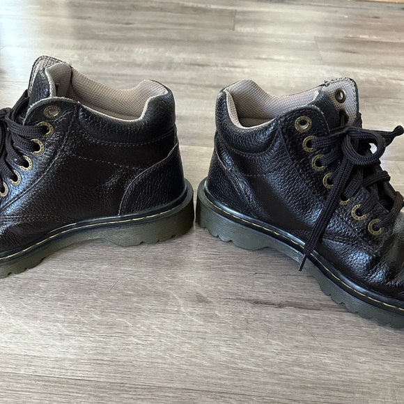 Dr. Martens Harrisfield Leather Boots Dark Brown Men’s Size 8 - Picture 7 of 10